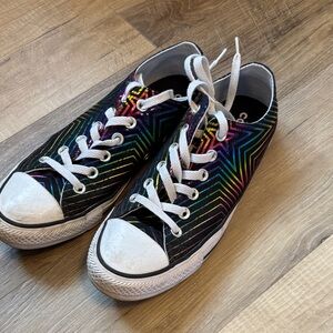 Converse All Star Colorful Star Pattern Sneakers Women’s Size 8.5